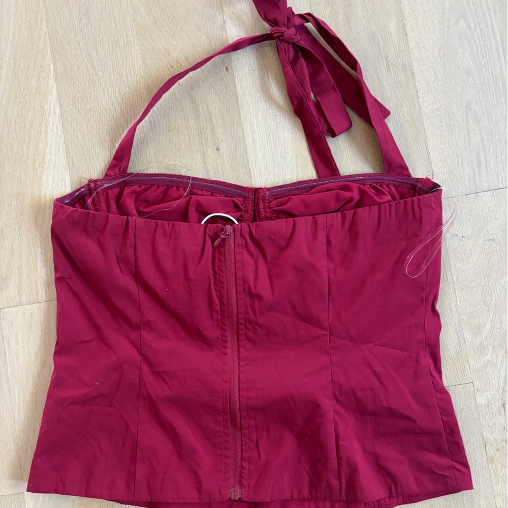 PEPPERMAYO red bustier top NWT - Picture 2 of 4